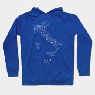 Italy Road Map Hoodie